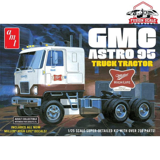 AMT Models 1/25 GMC Astro 95 Semi Tractor Miller Beer