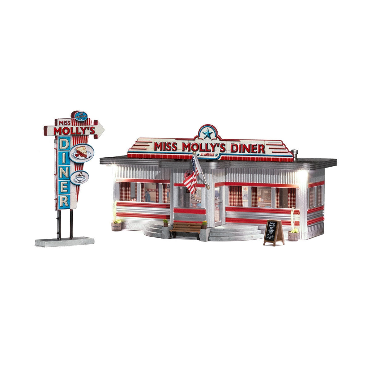 Woodland Scenics N B/U Miss Mollyâ€™s Diner