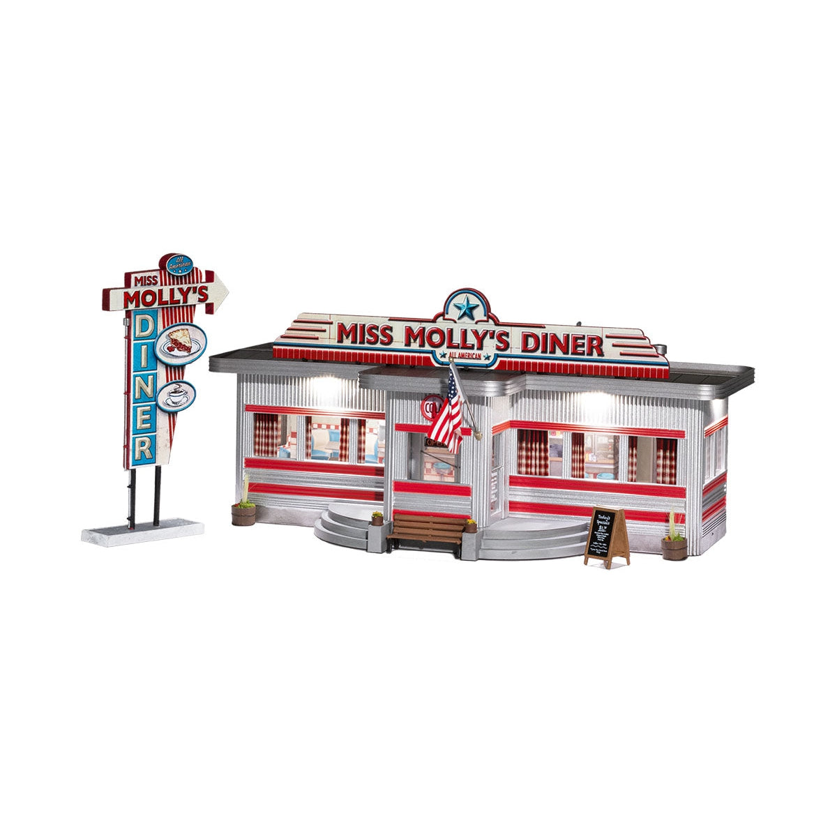 Woodland Scenics O B/U Miss Mollyâ€™s Diner