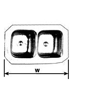 Plastruct Double Kitchen Sink  (1 per pack)