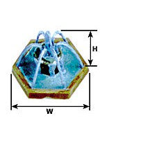 Plastruct HO gauge Polystyrene Hexagon Fountain (1 per pack)