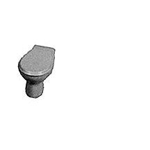 Plastruct O gauge White Polystyrene Standard Toilet (1 per pack)