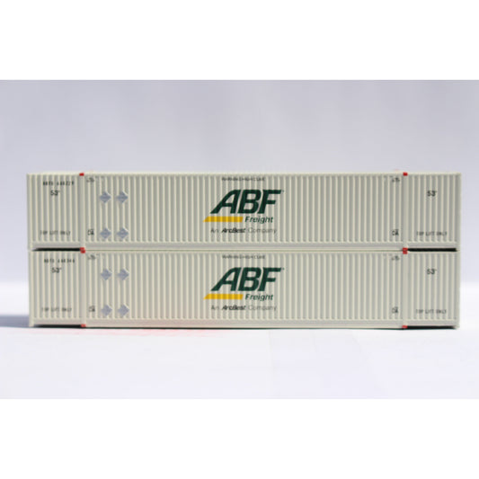 Jacksonville Terminal Company N ABF FREIGHT 53' HIGH CUBE 8-55-8 Set #1 corrugated contain