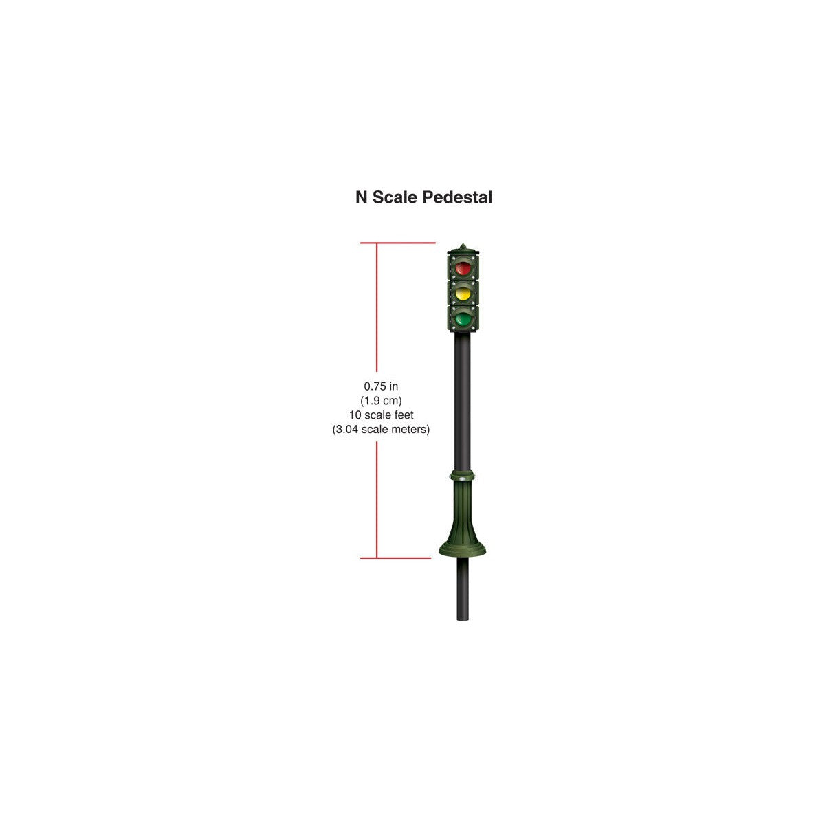 Woodland Scenics N Pedestal Traffic Lights