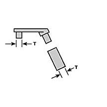 Plastruct G gauge Green ABS Stanchion Hardware (5 per pack)