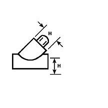 Plastruct 1/8"White Lateral 45Â° Snap-On Tee for TB-4 (5 per pack)