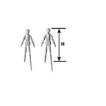 Plastruct G Gauge Beige Polyethylene Poseable Figures (2 per pack)