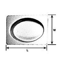 Plastruct White Polystyrene  Oval Bathtub (1 per pack)