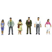 Plastruct Z gauge White Polystyrene City Figures (2 Sets per pack)