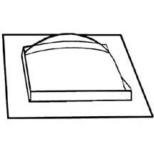 Plastruct 1" x 1" Square Dome Skylight (2 per pack)