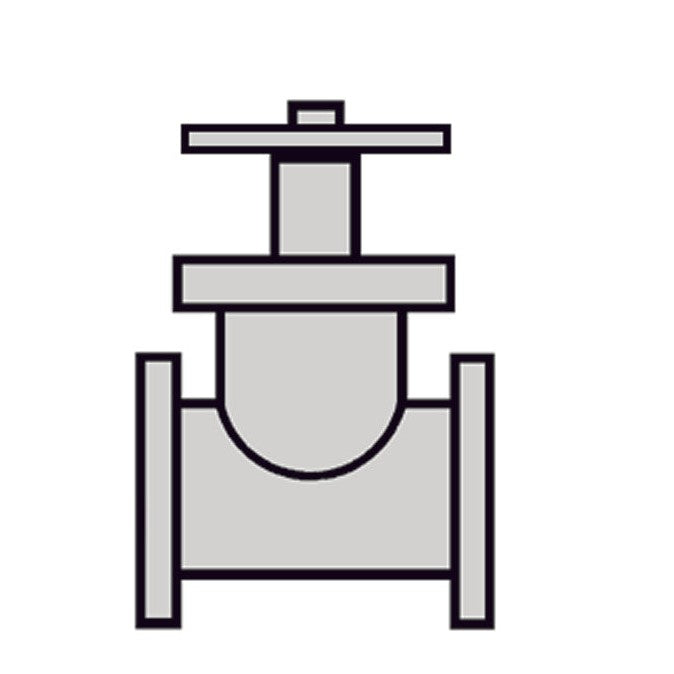 Plastruct 3/8" Gray Butyrate Saunders Valve for TB-12 (5 per pack)