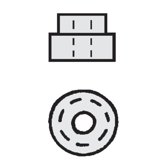 Plastruct 3/64" Gray Butyrate Pipe Clip Flange for TB-1 (5 per pack)