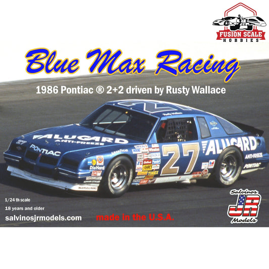 Salvinos JR Models Blue Max Racing 1986 2+2 Driven by Rusty Wallace