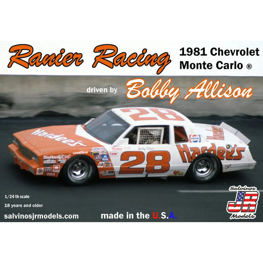 Salvinos JR Models Bobby Allison #28 Ranier Racing Chevy Monte Carlo 1981 Winner