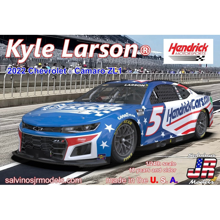 Salvinos JR Models Hendrick Motorsports Kyle Larson 2022 Camaro- Patriotic