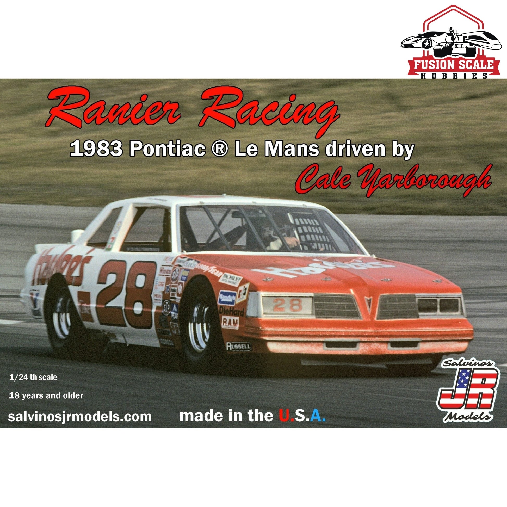 Salvinos JR Models Ranier Racing 1983 Pontiac LeMans driven by Cale Yarborough