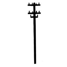 Plastruct Polystyrene Telephone Pole (10 per pack)