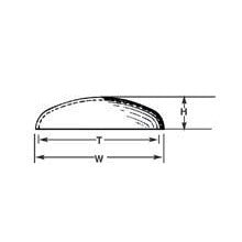 Plastruct 4"  Clear Acrylic  Hemispherical Dome (1 per pack)