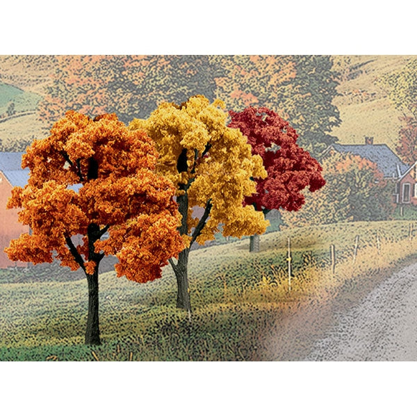 Woodland Scenics Bulk Trees 3''-5'' Fall Colors/14pc
