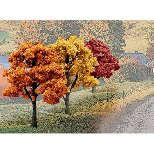Woodland Scenics Bulk Trees 3''-5'' Fall Colors/14pc