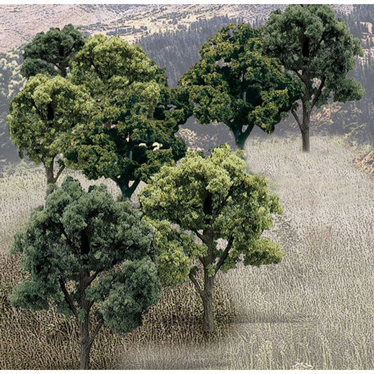 Woodland Scenics Bulk Trees 3''-5'' Mixed Green/14pc