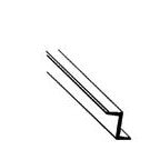 Plastruct 1/4" Polystyrene Zee Bar (.250" or 6.4mm) 24" Length (5 per pack)