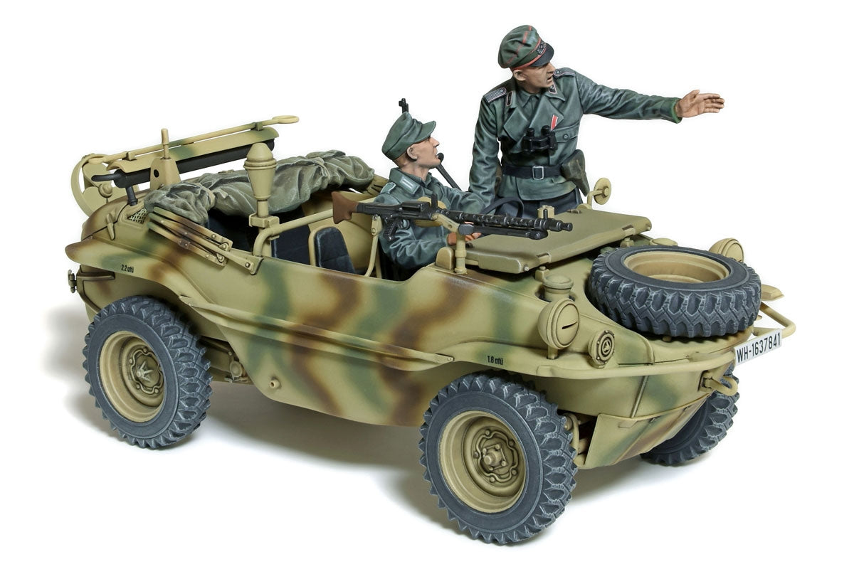 Tamiya 1/35 German Schwimmwagen Type 166 Wide Wheel Version - 35393