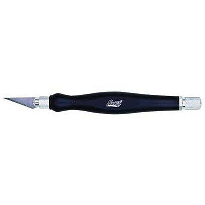 Excel K26 Fit Grip Knife - contoured rubberized grip black