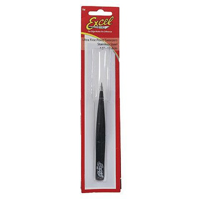 Excel Hollow Handle Tweezers (Black)