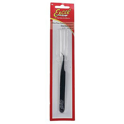 Excel Slant Point Tweezers (Blue)