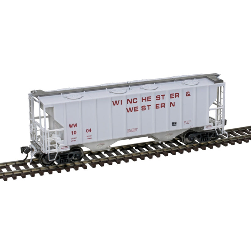 Atlas HO Scale Master Winchester & Western Portec 3000 Covered Hopper WW #1004 - ATL20007701