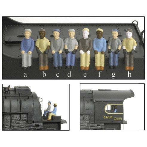 Broadway Limited HO Engineer & Fireman Figures/4pc