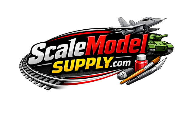 ScaleModelSupply.com logo – model trains, scale models and hobby supplies